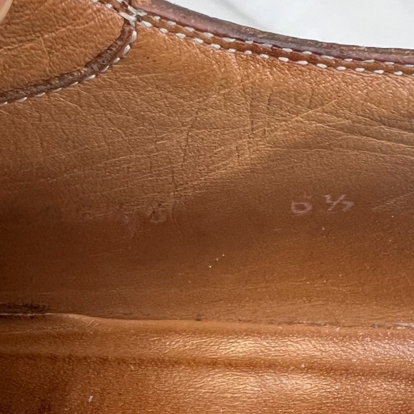 Gucci | Lace Up Burnished Toe Leather Oxfords Loafers US size 7 - Picture 12 of 16